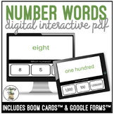 Number Words Digital Activity