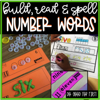 Preview of Number Words Pack! {Build, Spell and Read!} 