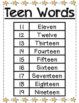 number words posters large by cherry rocks teachers pay teachers