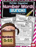 Number Words Practice Pages BUNDLE: 0-20