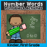 Number Words & Number Sense Printables and Activities: Num