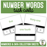 Number Words Task Cards