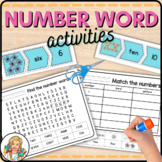Number Words and Picture Matching: Cut and Paste 1-10