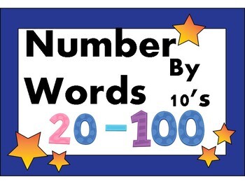 Preview of Number Words by 10's 10-100 Power Point