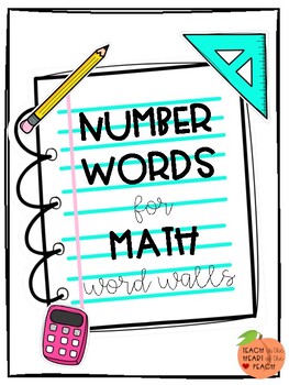 Preview of Number Words for Math Word Wall