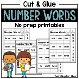 Number Words to 100 Cut & Glue