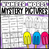 Number Words within 100 Mystery Picture Worksheets Spellin