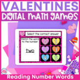 Number Words within 20 Valentine's Day Math Game for Dista