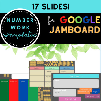 Preview of Number Work: Montessori Color Math Mix for Google Jamboard
