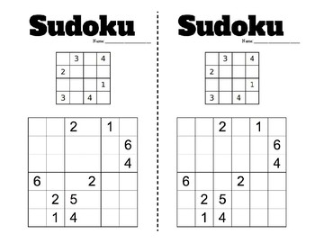 Puzzle Books for Ages 4 to 104: Sudoku para niños 4x4 6x6 8x8 9x9