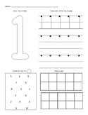 numbers 1 10 worksheets teachers pay teachers