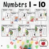 Number Worksheets 1-10 BUNDLE