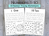 Number Worksheets 1-10, Number Recognition, Preschool Numb