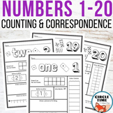 Counting & Cardinality Worksheets Correspondence Tally Mar