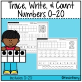 Number Writing Counting Practice Pages 0-20 | Kindergarten 