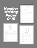 Number Writing Pages 0-10