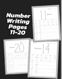 Number Writing Pages 11-20