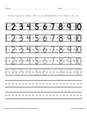 practice writing numbers 1 10 worksheets teaching resources tpt