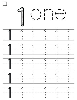 Number Writing Practice: 1-100 Number Tracing Worksheets by New class ...