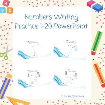 Preview of Number Writing Practice 1-20 PowerPoint
