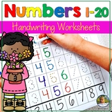 Number Writing Practice 1-20 Worksheets Spring May Math Ac