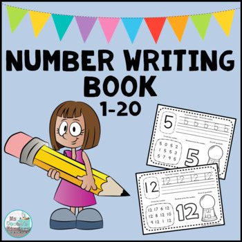 Preview of Master Numbers: Number Writing Practice Book 1-20 for Skillful Learning