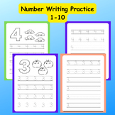 Number Writing Practice Pages 0-10 - Number Handwriting Pr