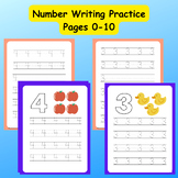 Number Writing Practice Pages 0-10 - Number Handwriting Pr