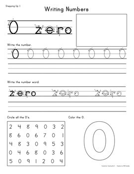 Number Writing Practice Pages by Heather Harris | TpT