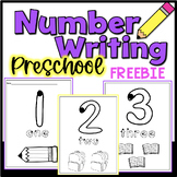 Number Writing Worksheets Preschool Free