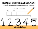 Number Writing to 30 Practice Assessment Differentiated Pr
