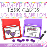 Counting & Addition Task Cards | Kindergarten Math Centers