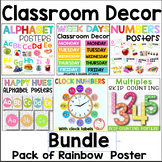 Number and Alphabet Posters | RAINBOW BRIGHTS | Rainbow Cl