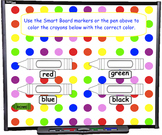 Number and Color Words SMART BOARD Game