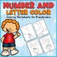 Number and Letter Coloring Worksheets for Preschoolers by KindersBook