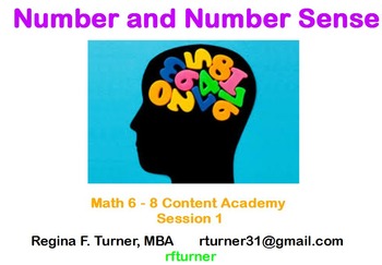 Preview of Number and Number Sense for Math 6-8