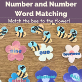 Numbers 0-20 | Numbers and Number Word Matching Spring | F