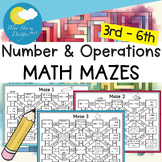 Number and Operations Math Mazes | Number and Operations M