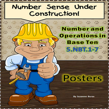 Preview of Number and Operations in Base Ten: CCSS 5.NBT.1-7 - Posters