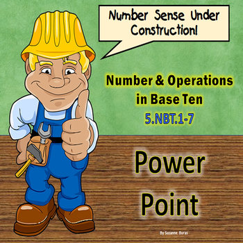 Preview of Number and Operations in Base Ten: CCSS 5.NBT.1-7 - PowerPoint/Posters