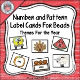 Number and Pattern Label Cards For the Year