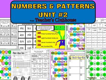 Number and Patterns Unit #2 from Teacher's Clubhouse by Teacher's Clubhouse