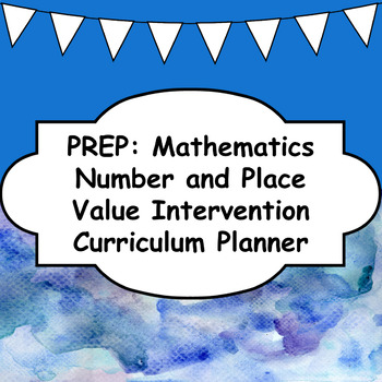 Preview of Number and Place Value Intervention - Prep/Foundation/Kindergarten