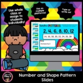 Number and Shape Pattern Slides - Distance Learning