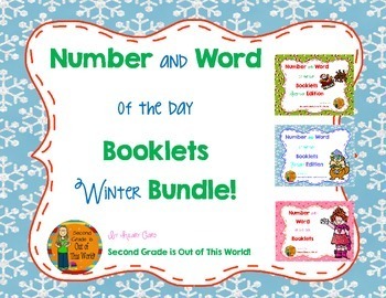 Preview of Number and Word of the Day: Winter Bundle!