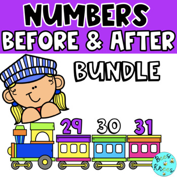 Preview of Number Before and After 0-120 Bundle