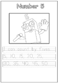 Number block counting handwriting