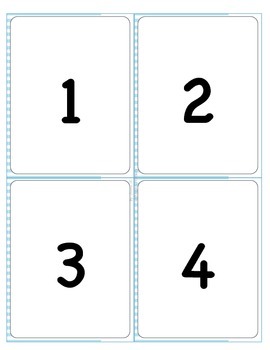 number cards 1 20 by always primary by debbie k tpt