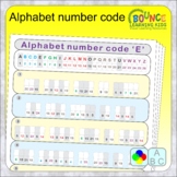 Alphabet Number Code (distance learning letters to numbers
