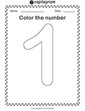 free coloring pages numbers 1 20